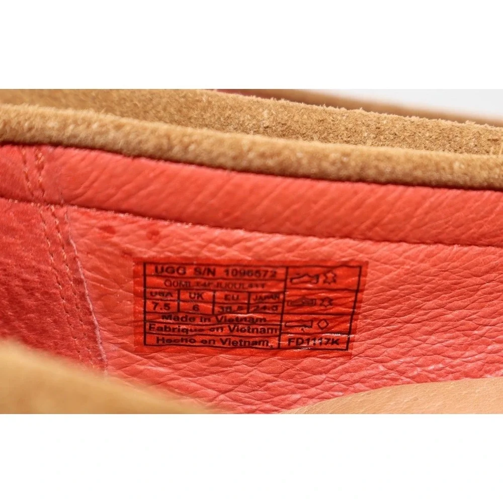 UGG Women's Size 7.5 Milana Tan Suede Loafers - Picture 4 of 8